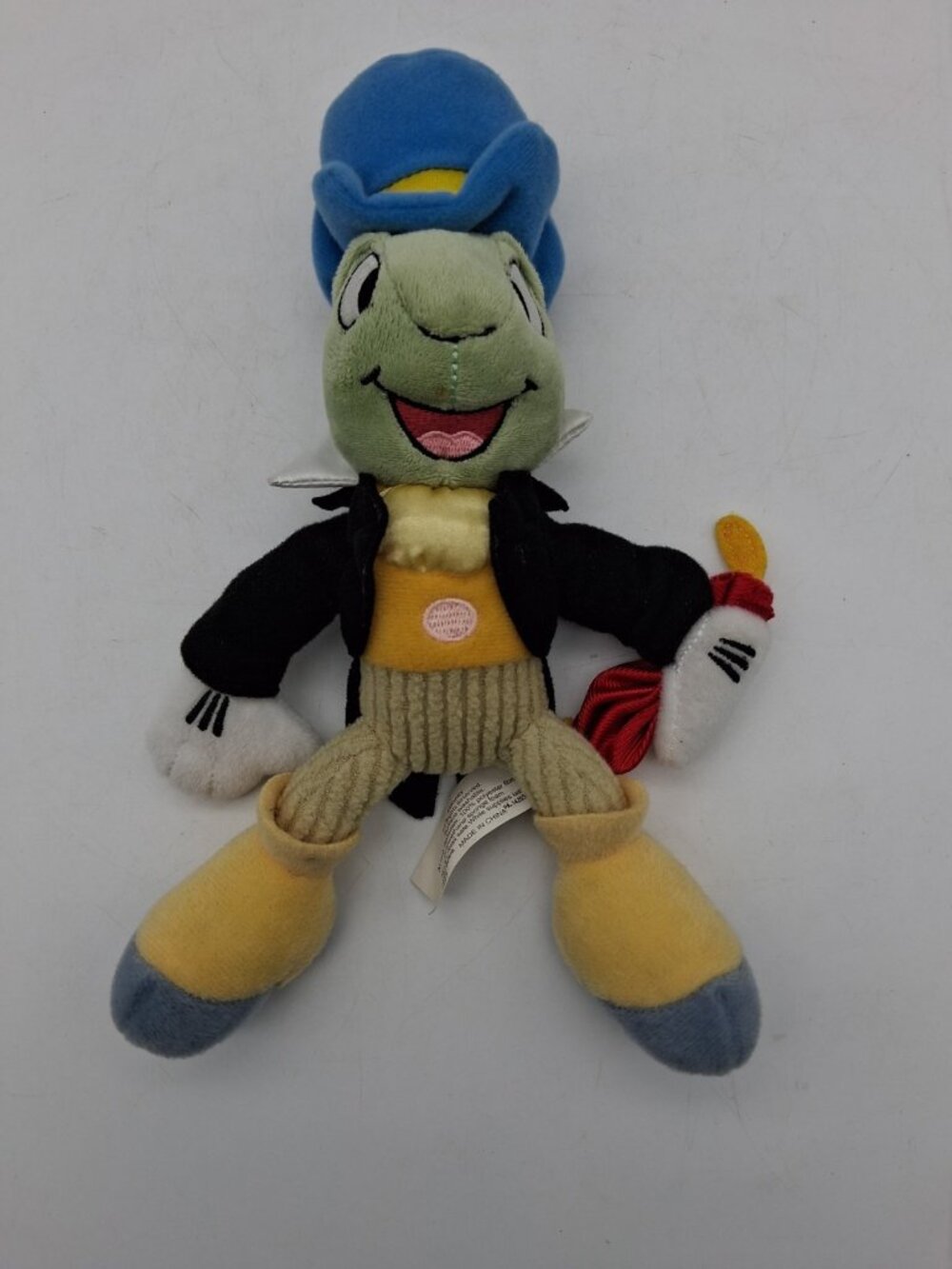 Jiminy Cricket Plush Toy 10" Jimmy Top Hat Snap Toys for Disney Pinocchio